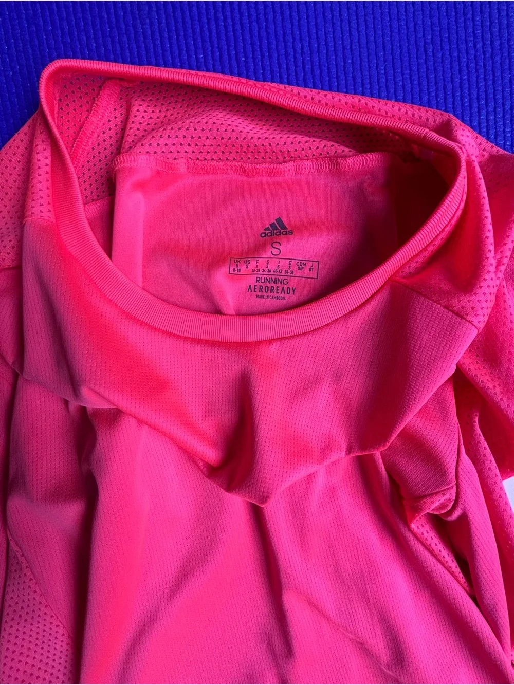 Adidas Women Neon Pink Long Sleeve Running Top